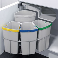 kitchen waste bin door - Swing, 29litre bin