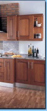 Dark walnut kitchen