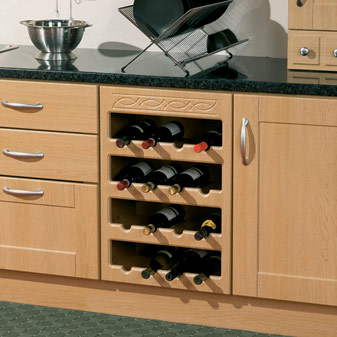 B Frieze Pattern, Wine Rack for 16 bottles