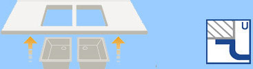 Undermount sink profile chart