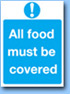Cover food sign